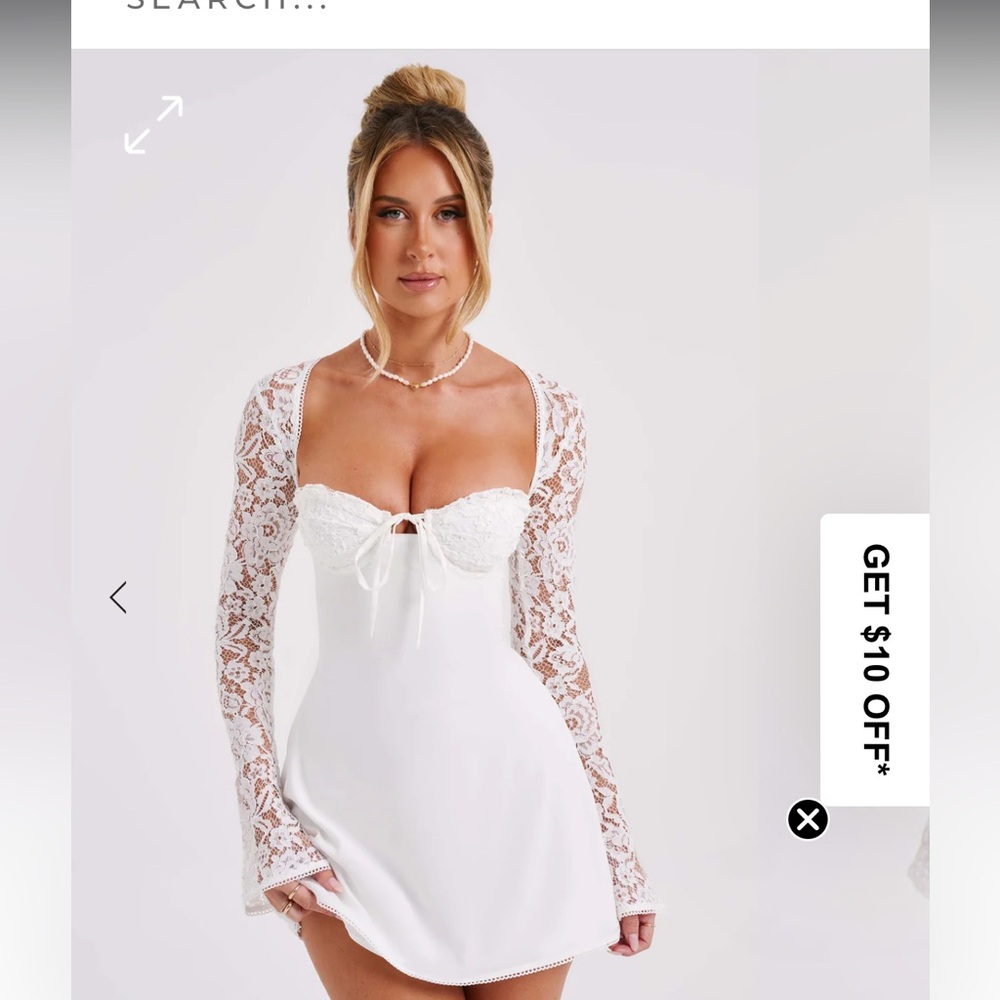 Babyboo White Mini Dress